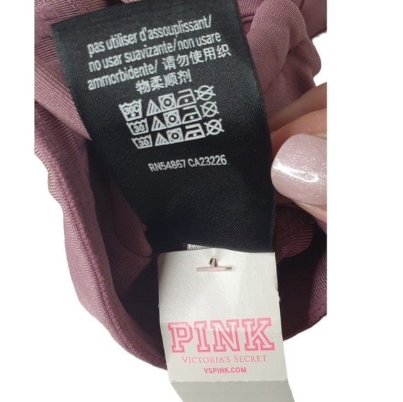 PINK VICTORIA’S SECRET Sports Bra Light Support Mauve Pink Women’s Size XS‎ - Picture 8 of 9